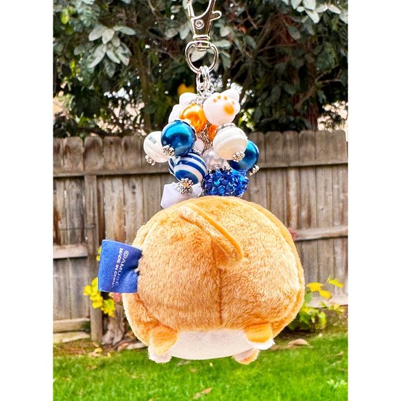 Amuse Shiba Inu Mametaro Puppy Plush Keychain Purse Bag Charm - Picture 6 of 8